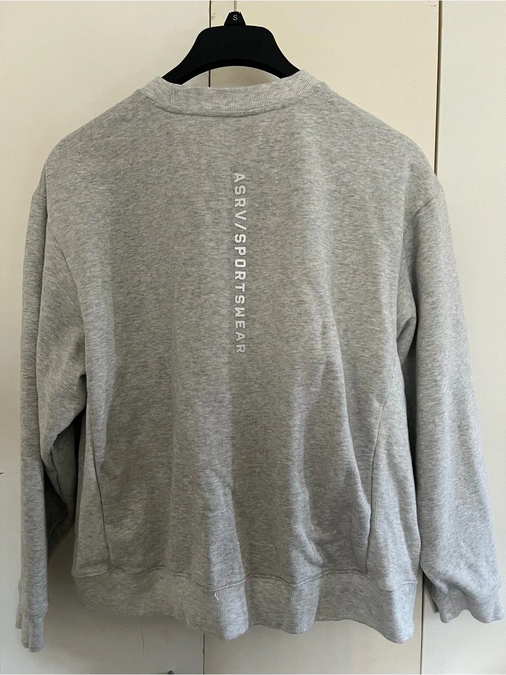 ASRV DSG-0984 Herringbone Crewneck Heather Grey Men’s Medium